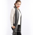 2017 factory direct sale low price fashionable fall and winter charcoal gray cashmere scarf